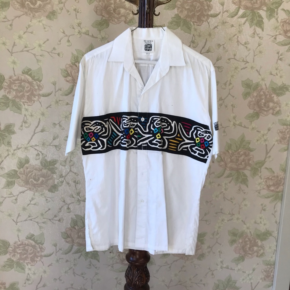 My Name Is Panama short sleeved top with rainbow